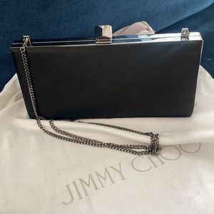 Jimmy Choo Celeste Satin Clutch Bag